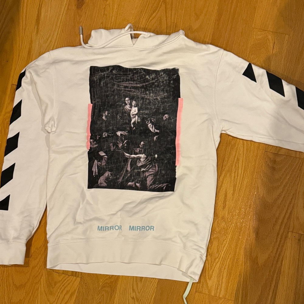 Off White “mirror mirror” Caravaggio Hoodie